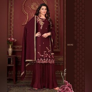 Indian Pakistani Salwar Suit Sharara Party Wear Bollywood Salwar Kameez Palazzo.